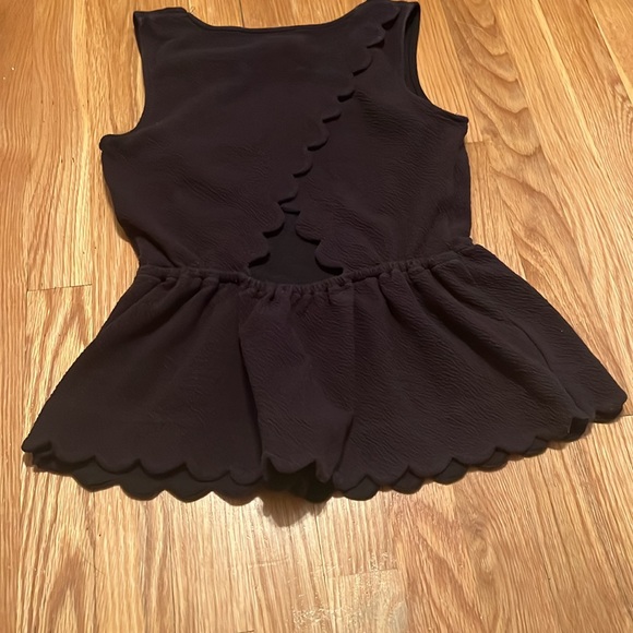 Anthropologie black ruffle top,‎ size small - Picture 8 of 9